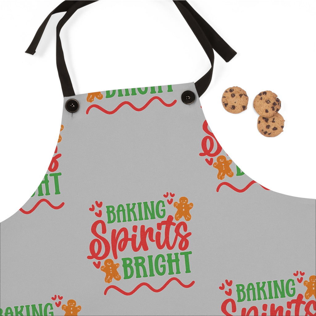 Baking Spirits Bright Apron — Holiday Christmas Baking Chef Apron