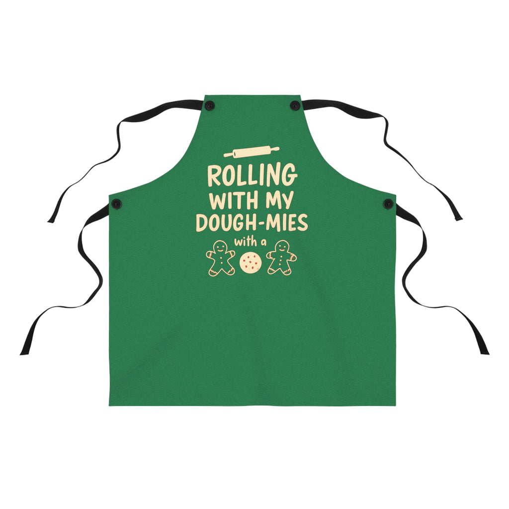 Apron - "Rolling With My Dough-mies" Baking Apron for Cookie Lovers