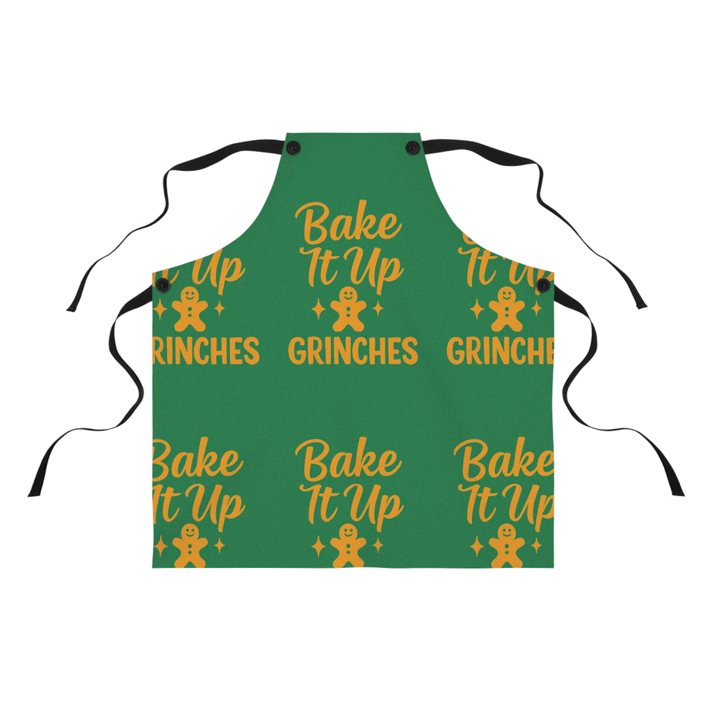 Bake It Up Grinches Apron | All-Over Print Christmas Baking Apron