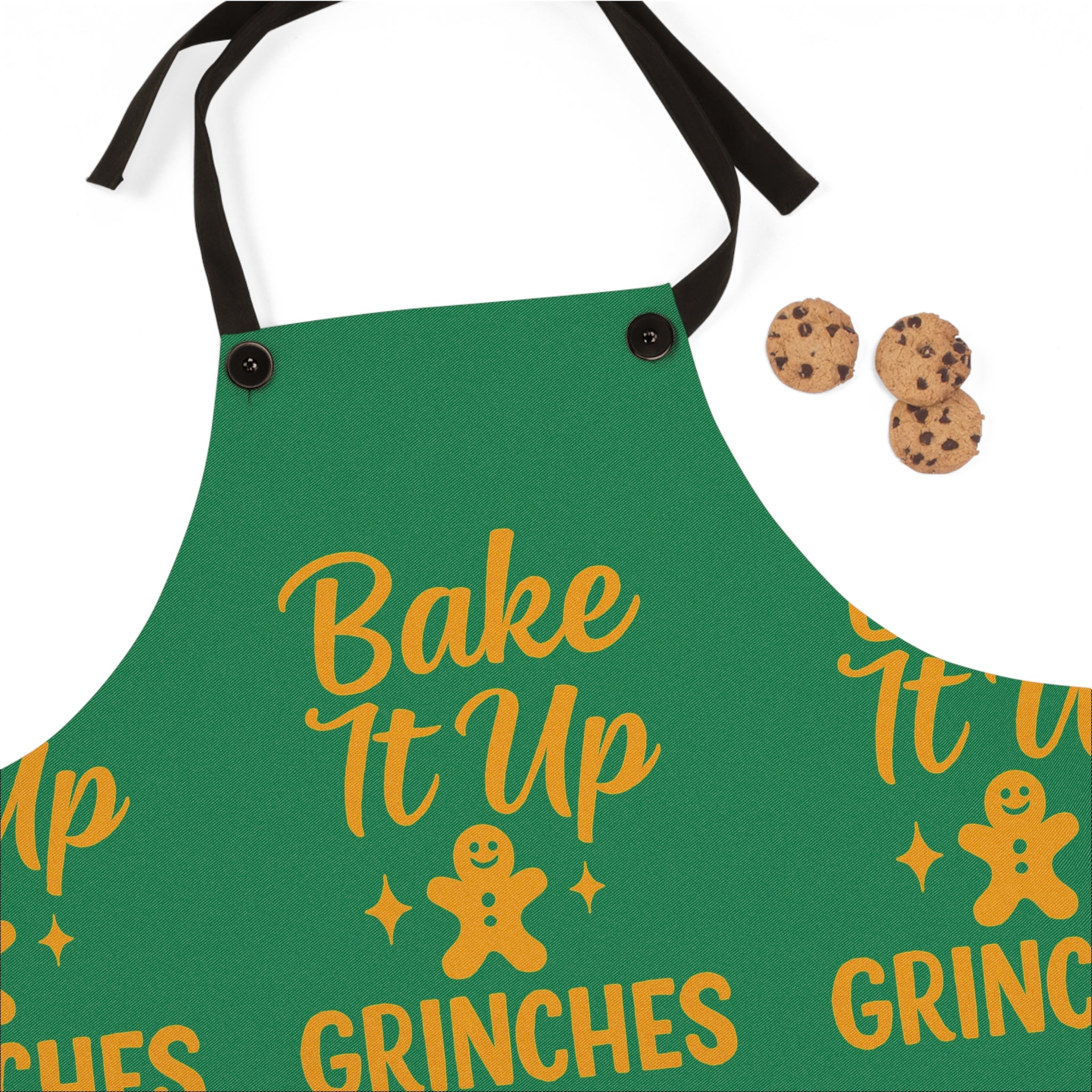 Bake It Up Grinches Apron | All-Over Print Christmas Baking Apron
