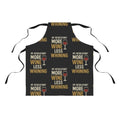 Funny Wine Apron — "My Resolution? More Wine Less Whining" Kitchen Apron